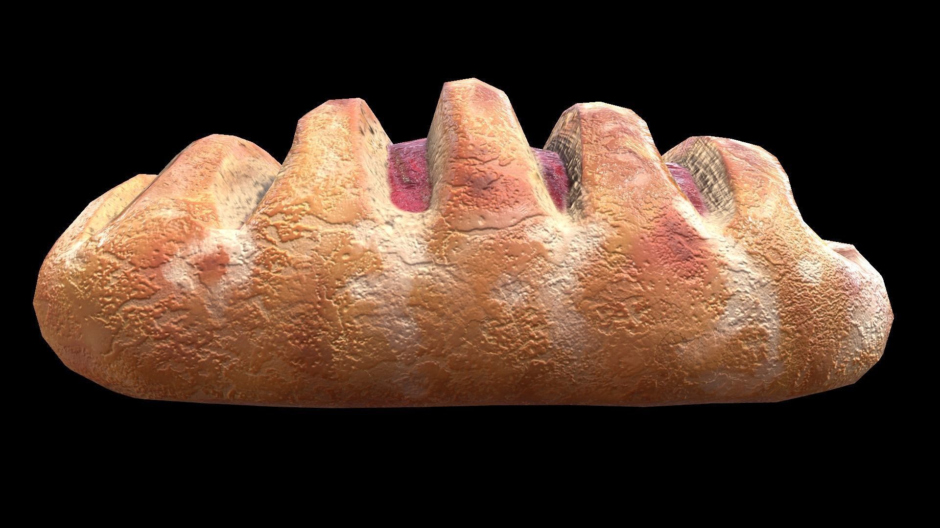 DanishRaspberry Low-poly 3D model_6