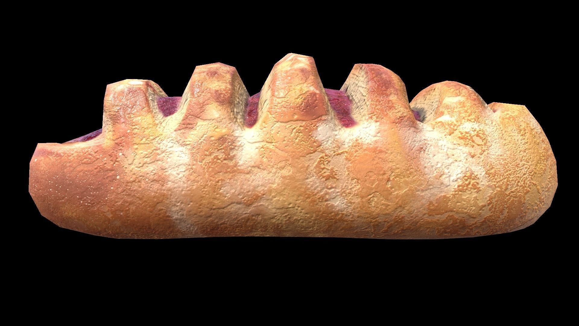 DanishRaspberry Low-poly 3D model_2