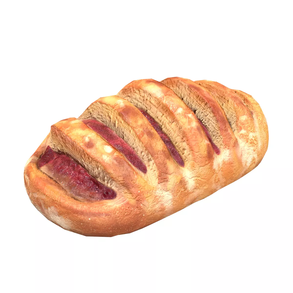 DanishRaspberry Low-poly 3D model_0