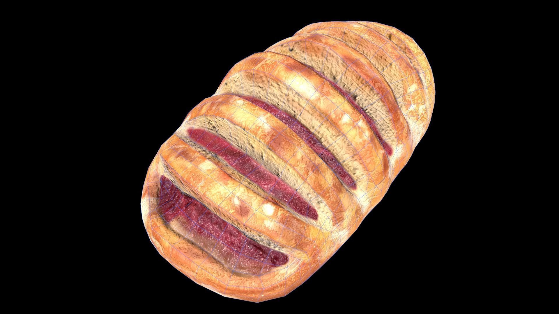 DanishRaspberry Low-poly 3D model_10