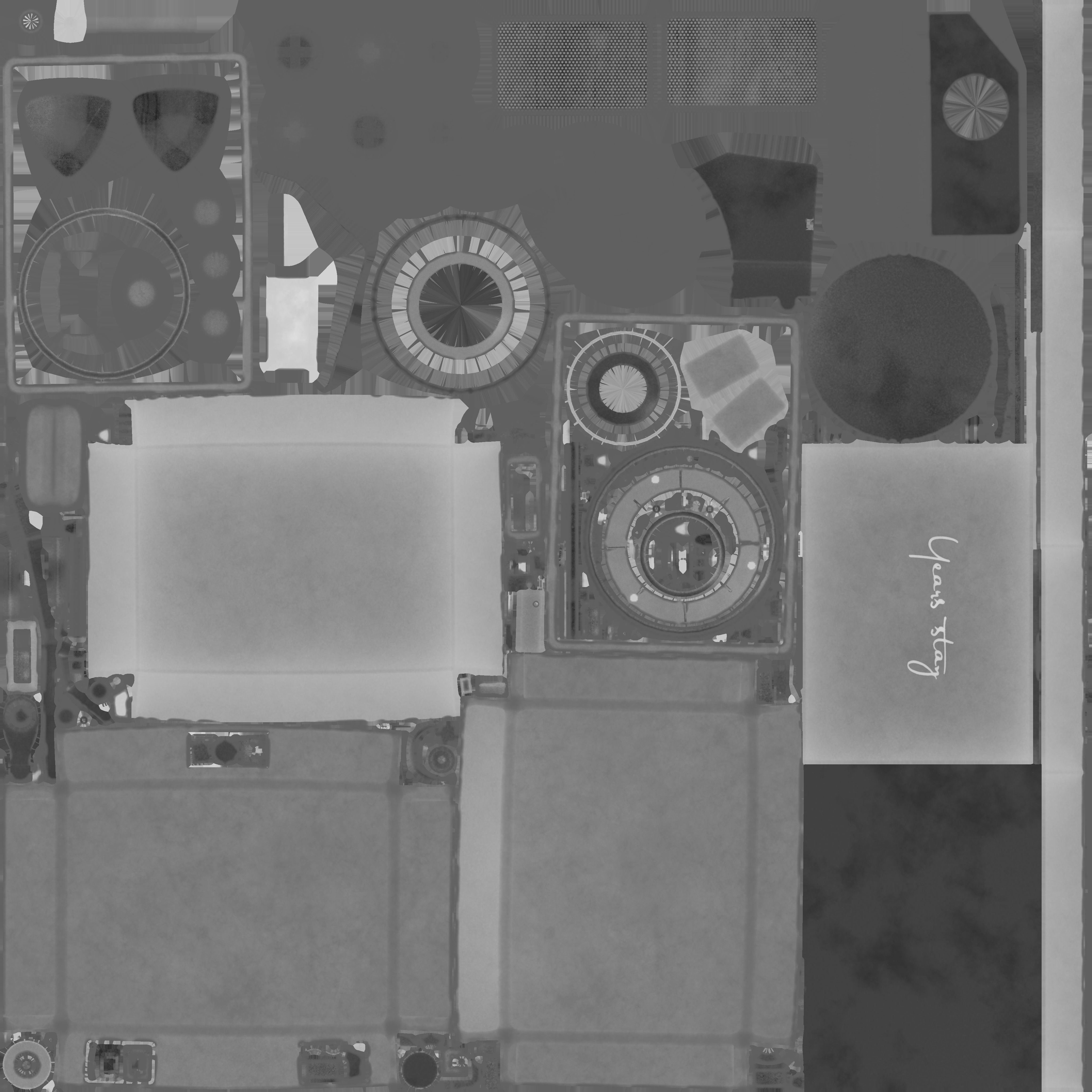 Game Ready Vintage Turntable LP Player Low-poly 3D model_18