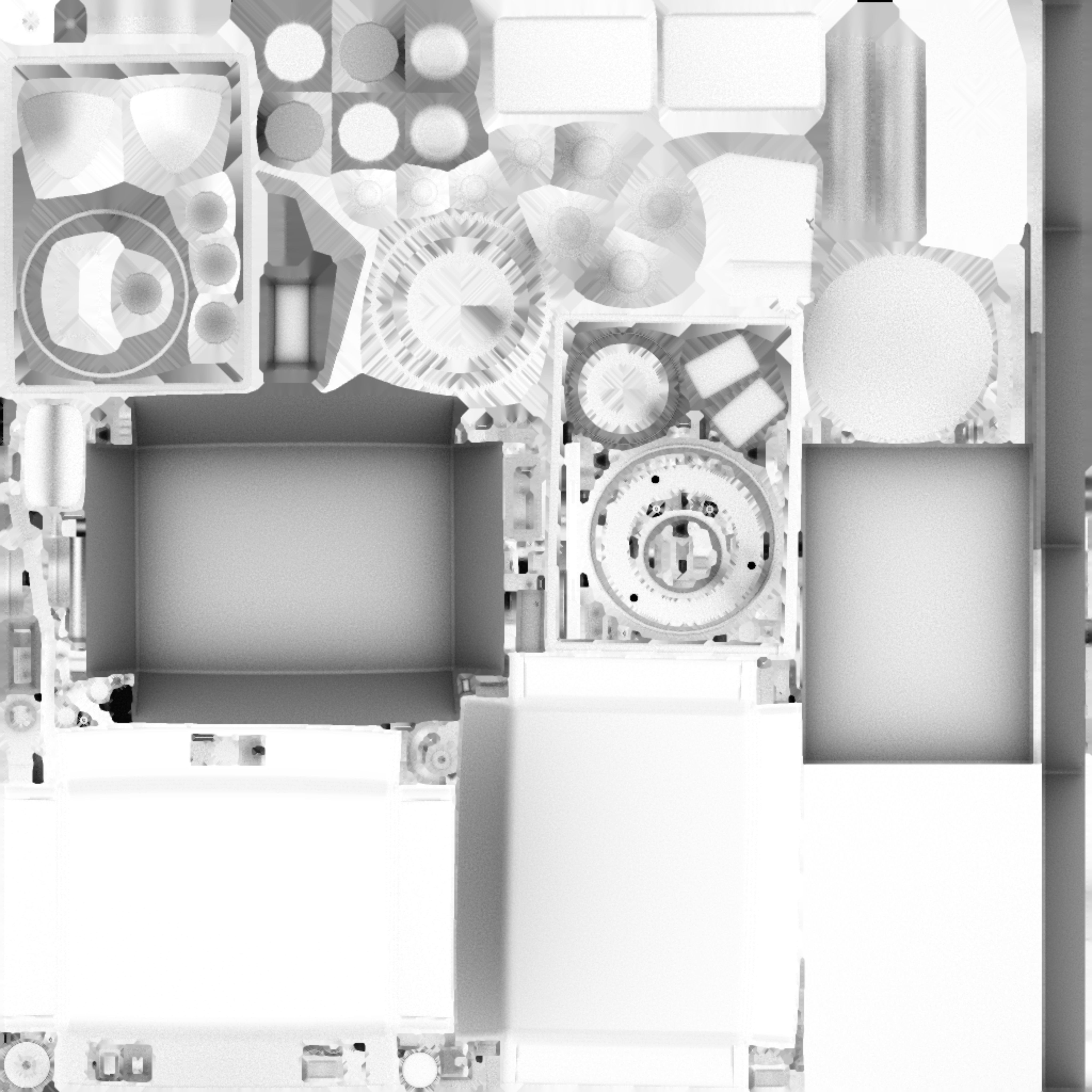 Game Ready Vintage Turntable LP Player Low-poly 3D model_19