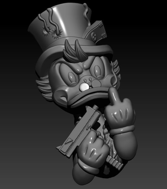 McDuck Pendant 3D print model_5