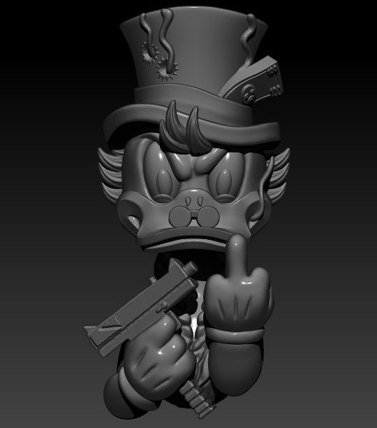 McDuck Pendant 3D print model_1