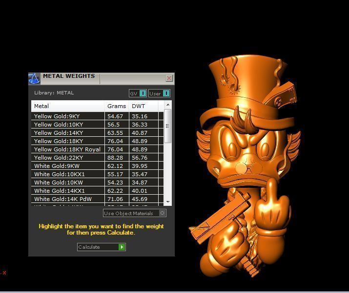 McDuck Pendant 3D print model_7