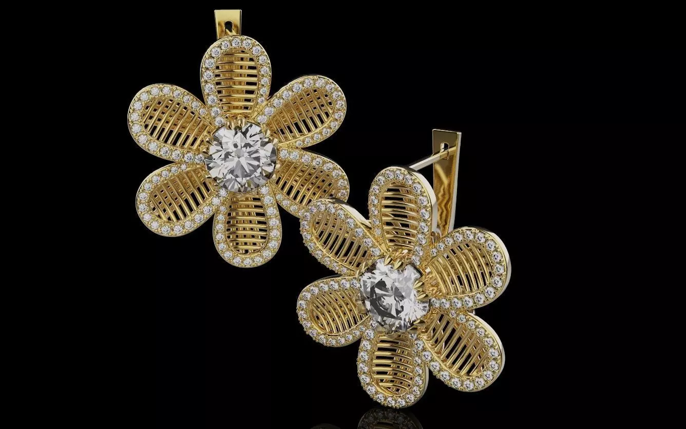 Earrings 0060 3D print model