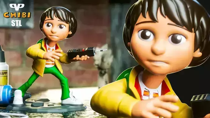 Mike Stranger Things Chibi STL for 3D Printing ChibiSTL 3DXM