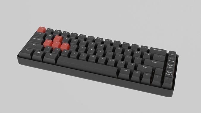 Mechanical Keyboard 3D model