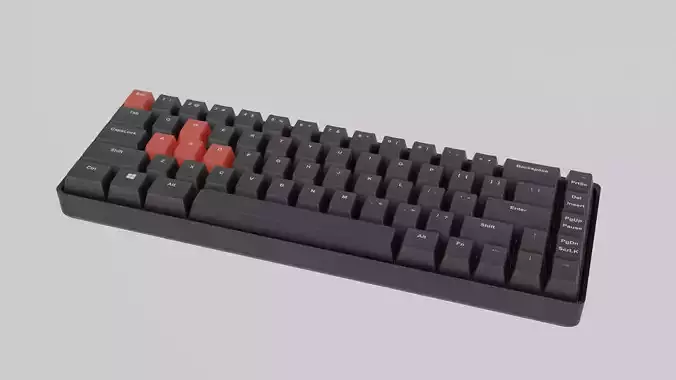 Mechanical Keyboard 3D model
