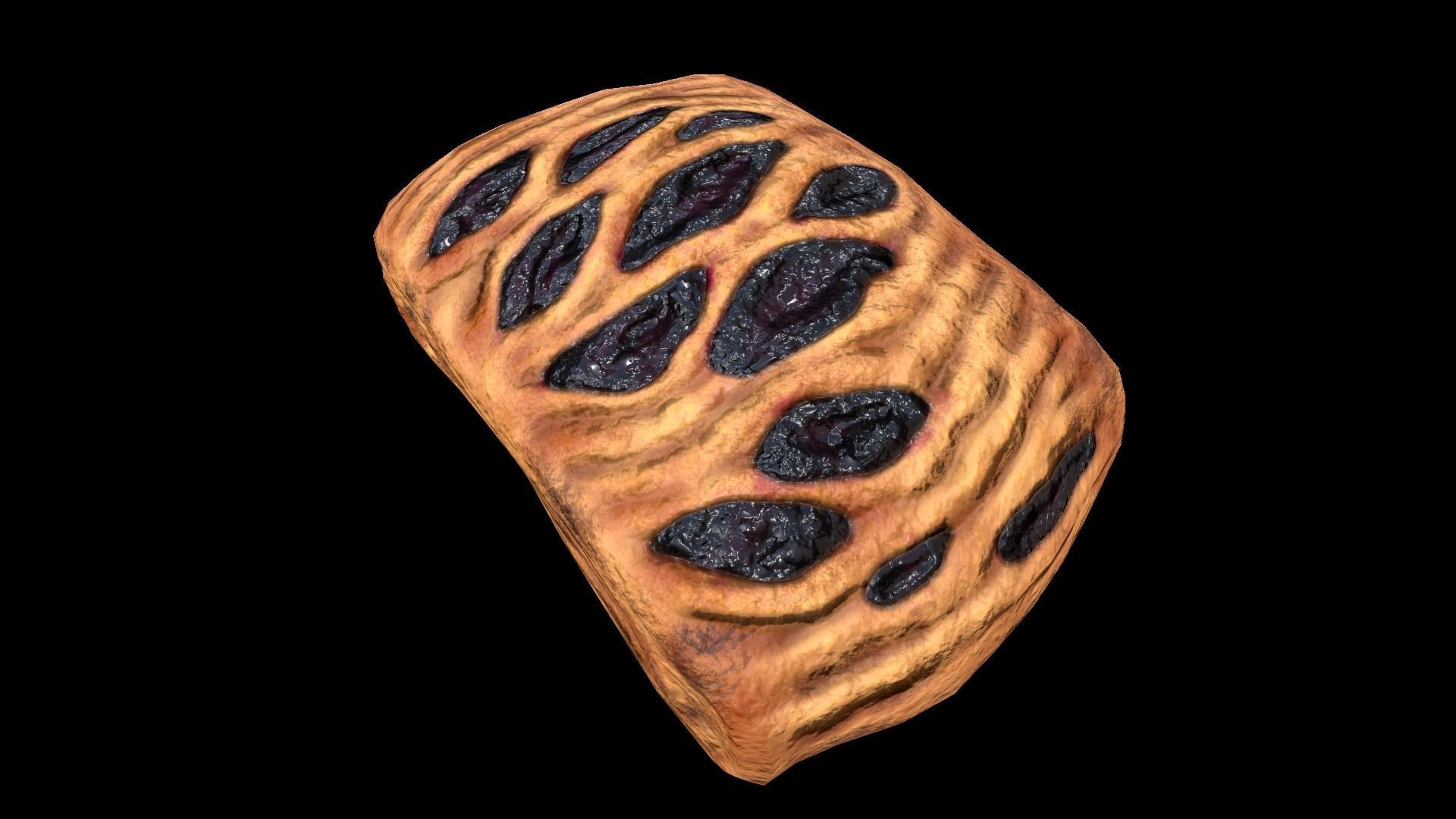 DanishBlueberry Low-poly 3D model_4