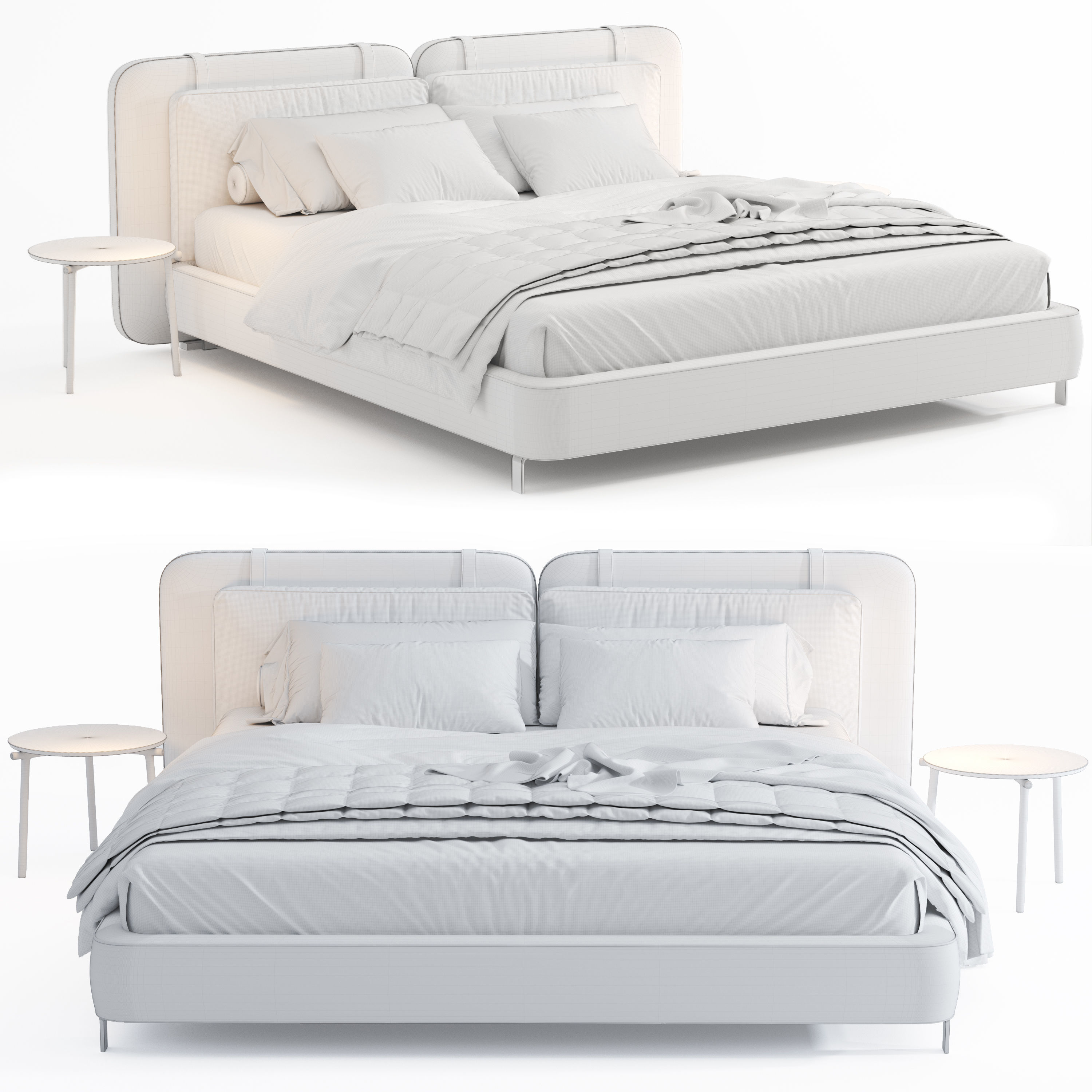 minotti tatlin flat bed 3D model_4