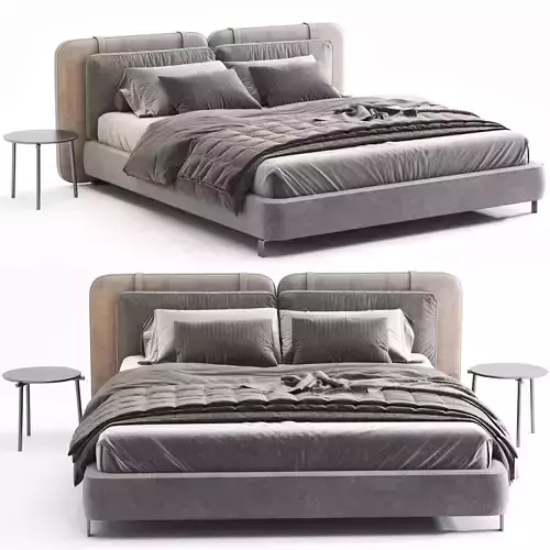 minotti tatlin flat bed 3D model