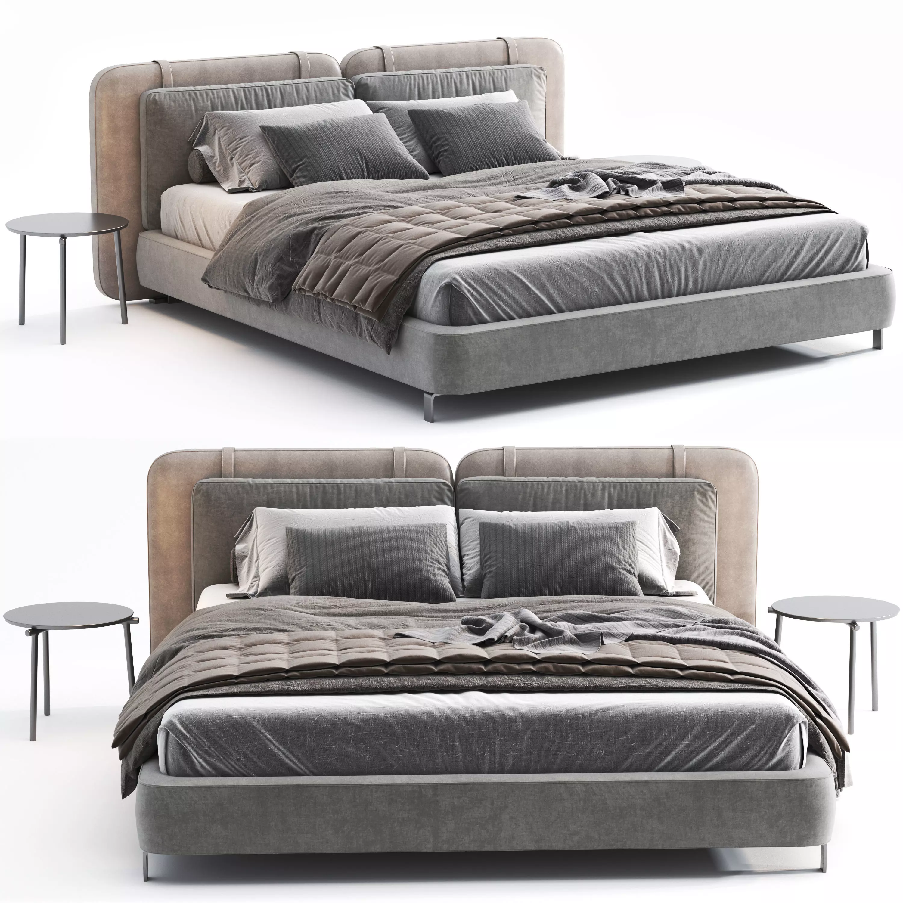 minotti tatlin flat bed 3D model_0