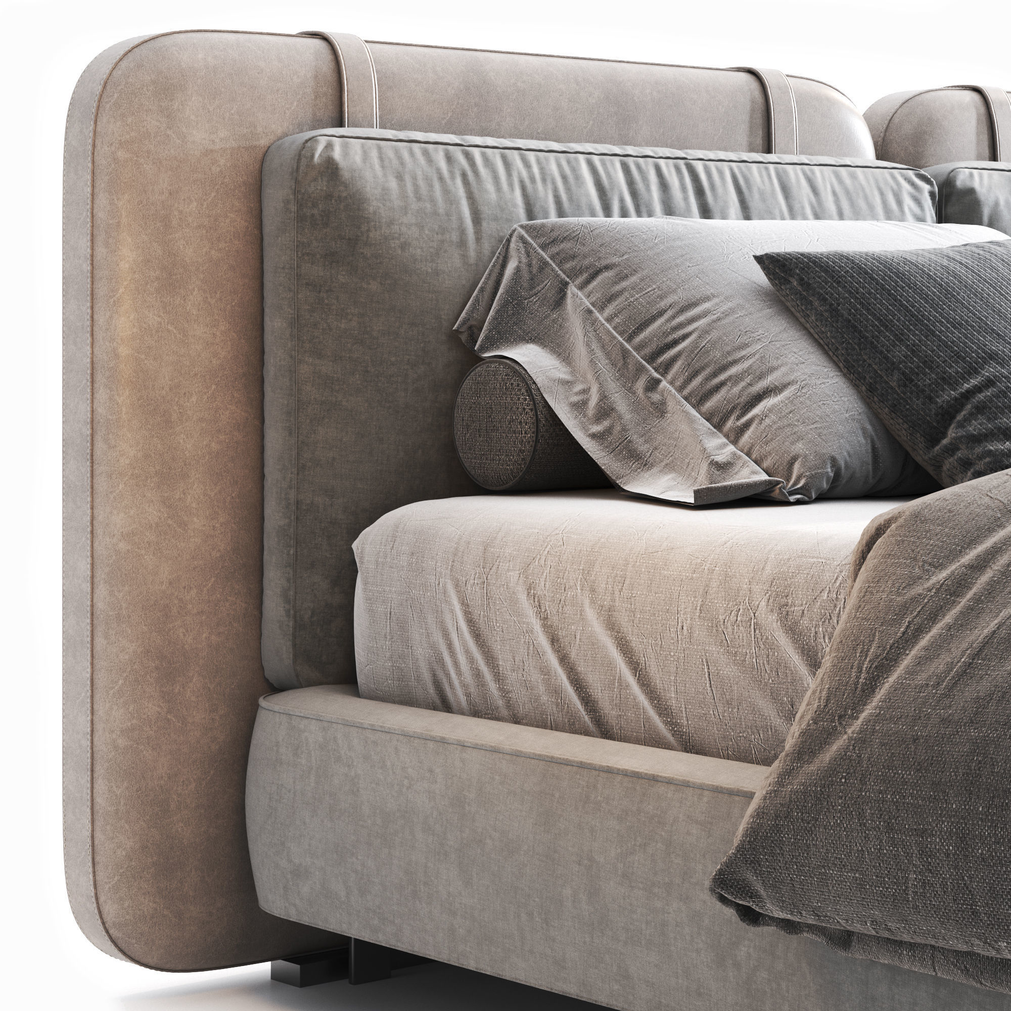 minotti tatlin flat bed 3D model_3