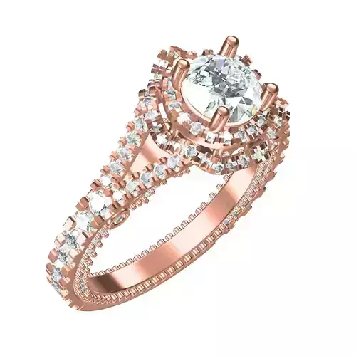 Antique Art Deco Diamond Engagement Ring 2