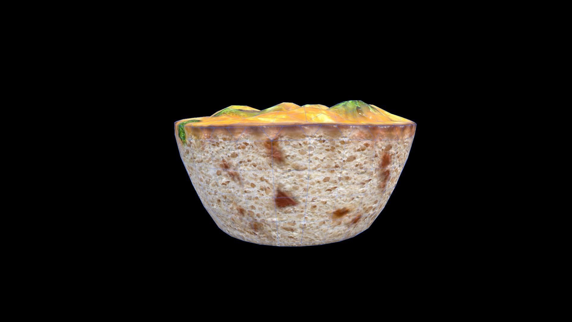 EggMuffinBroccoli Low-poly 3D model_10