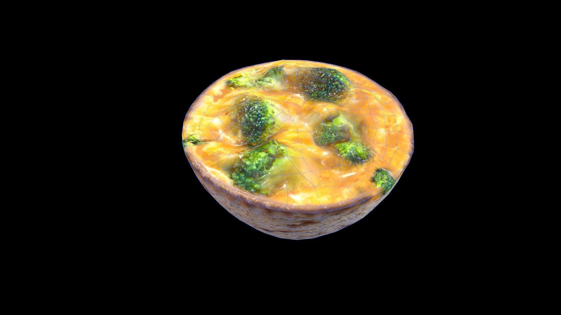 EggMuffinBroccoli Low-poly 3D model_8