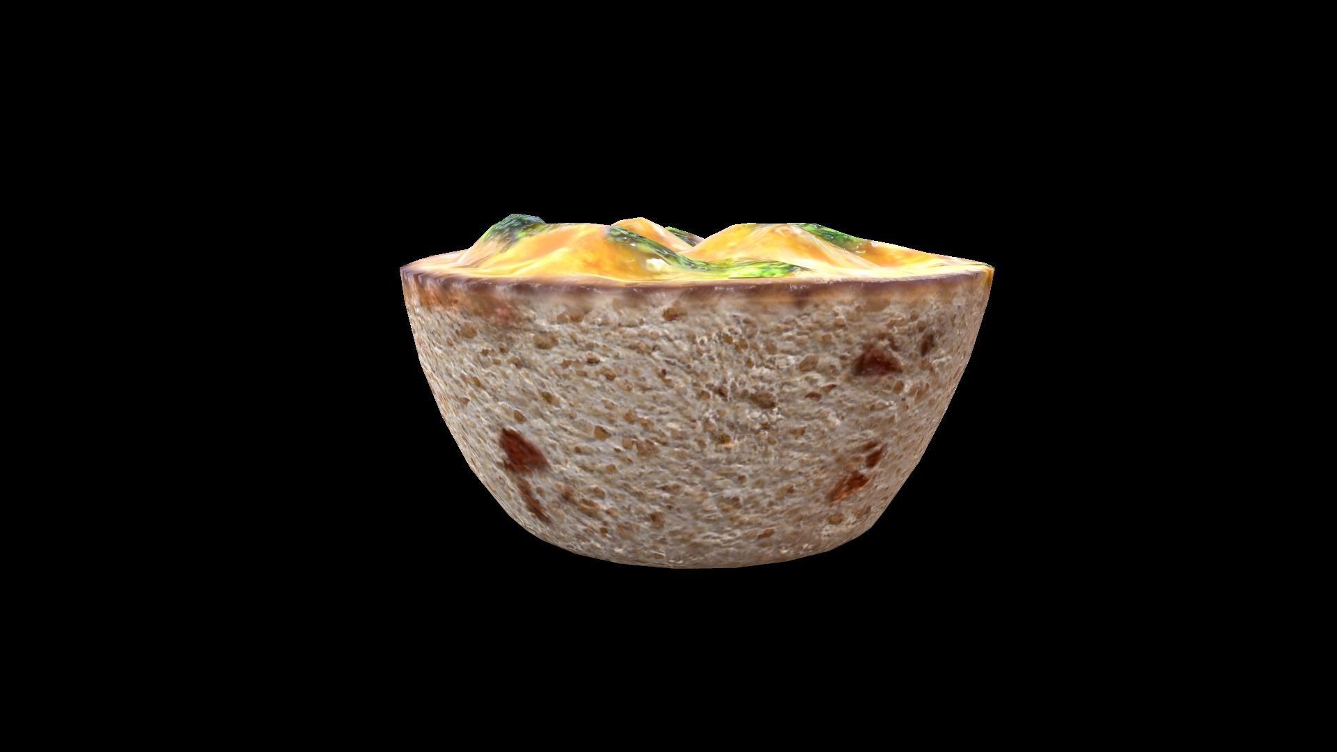 EggMuffinBroccoli Low-poly 3D model_5