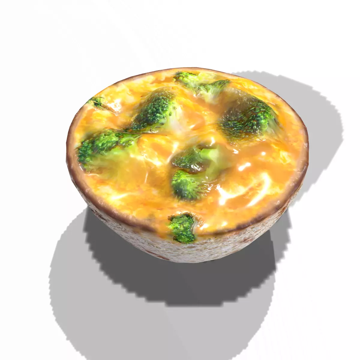 EggMuffinBroccoli Low-poly 3D model_0