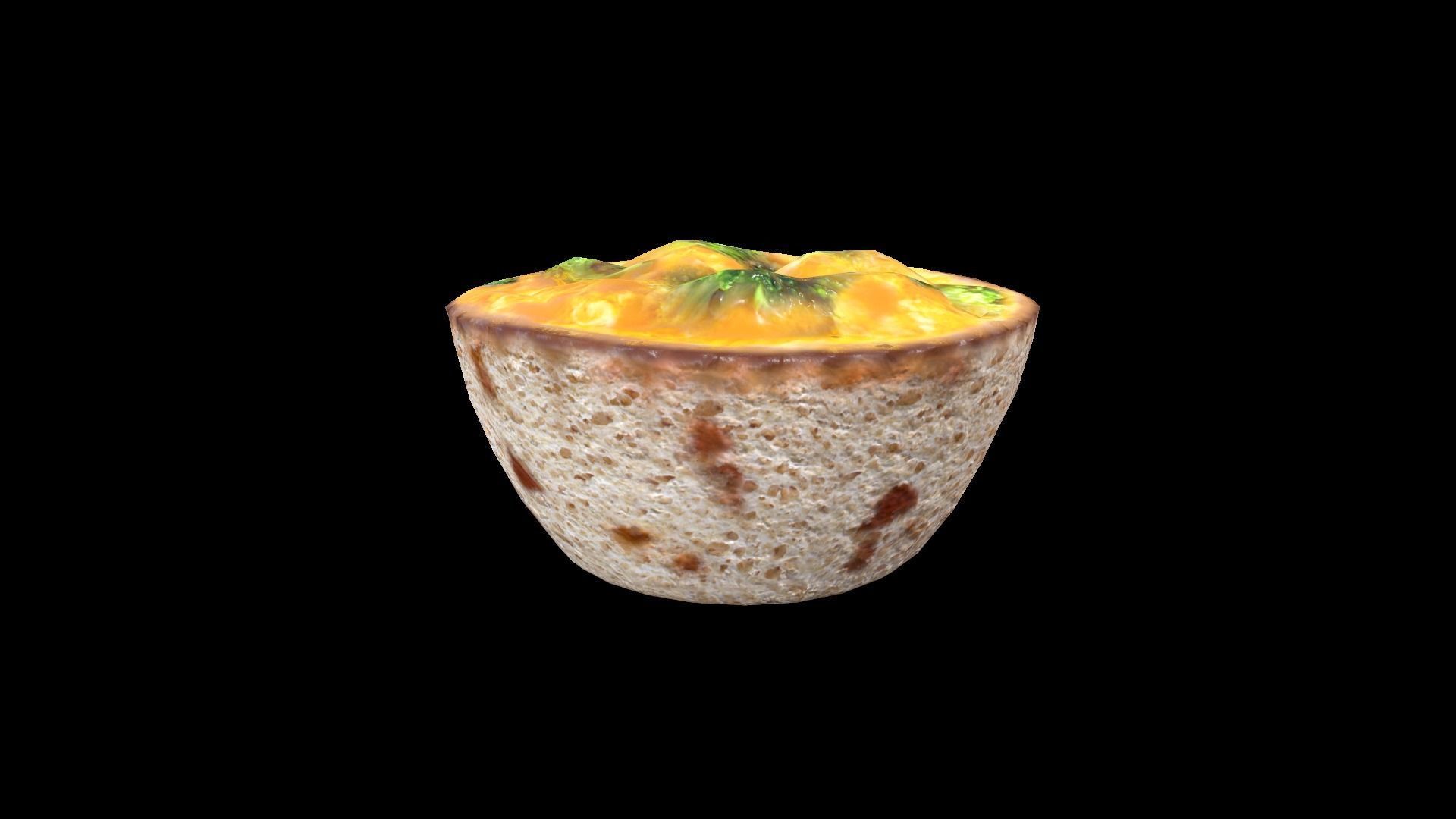 EggMuffinBroccoli Low-poly 3D model_3