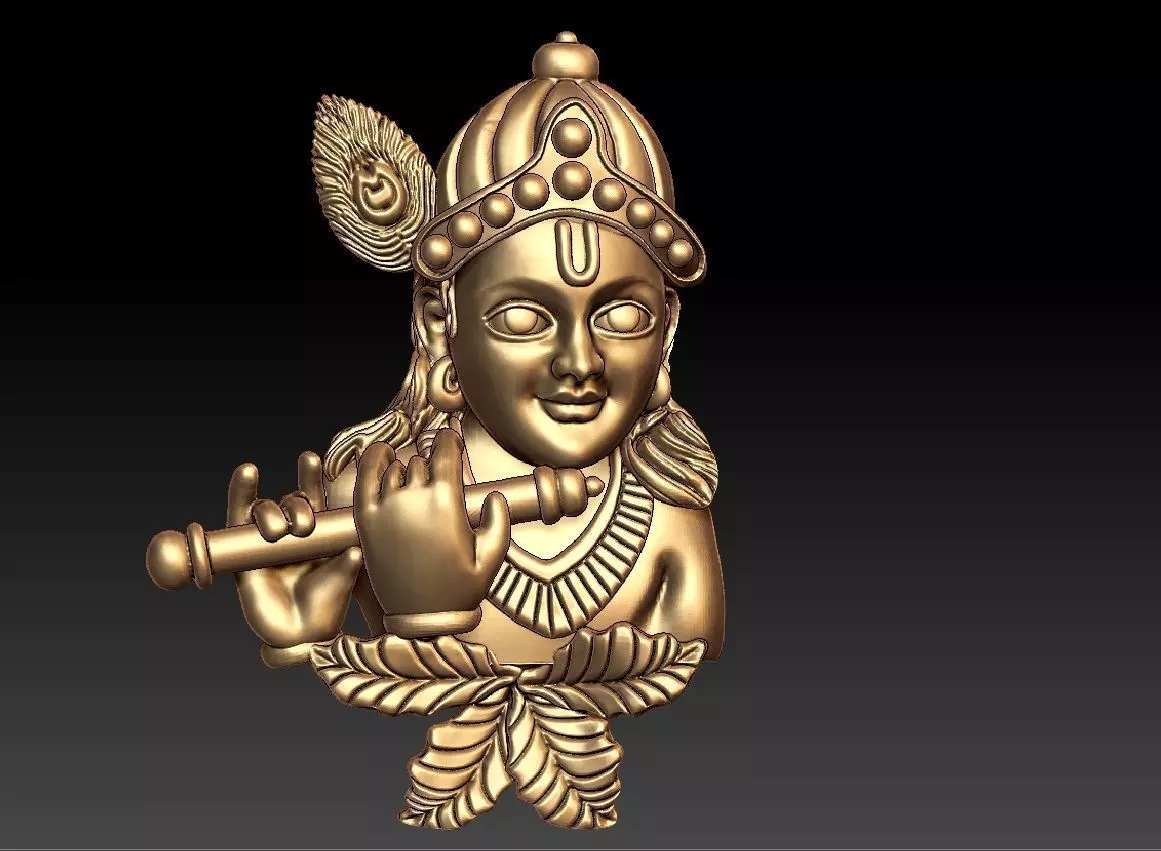 KRISHNA PENDENT 3D print model_0