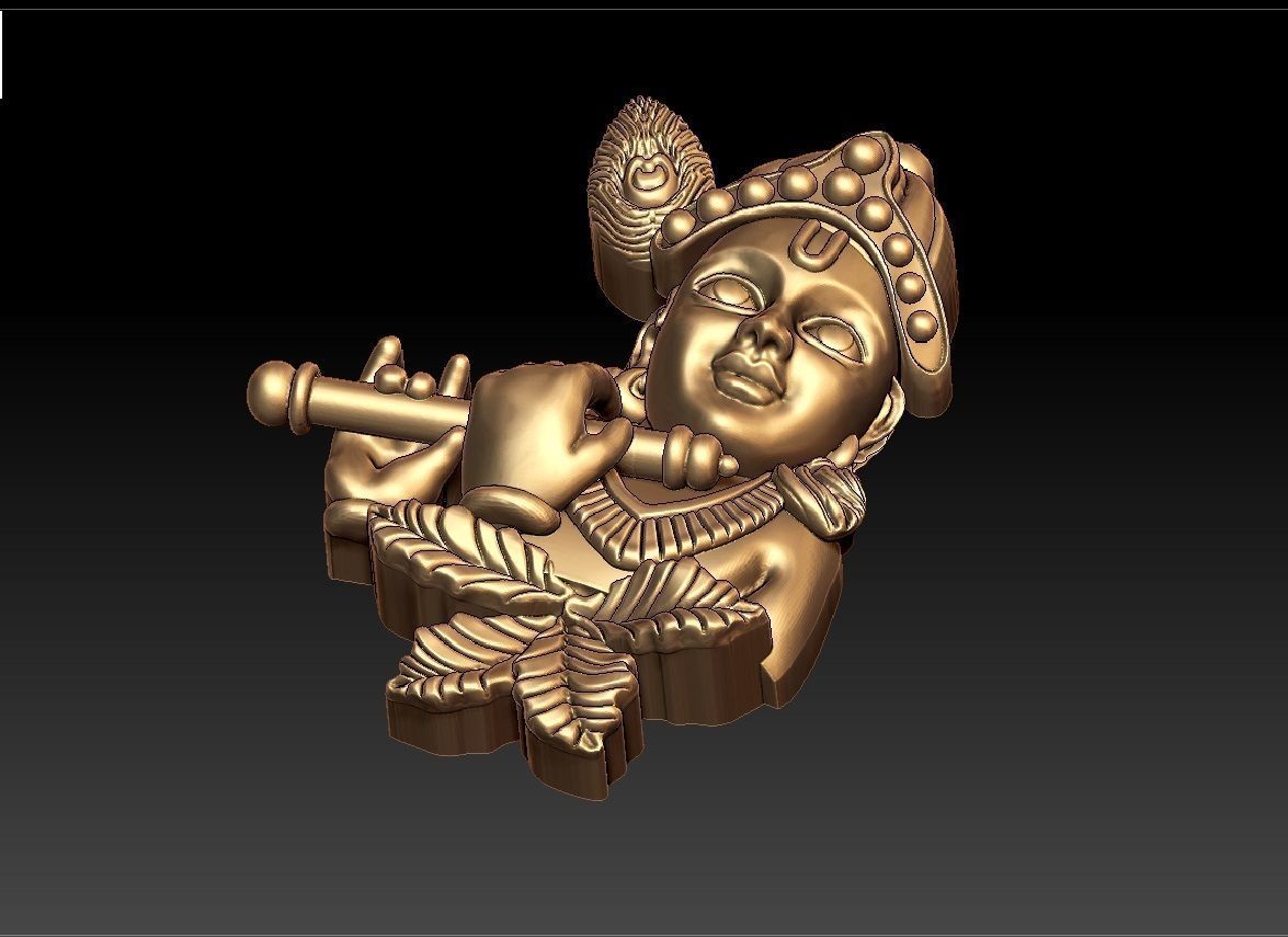 KRISHNA PENDENT 3D print model_6