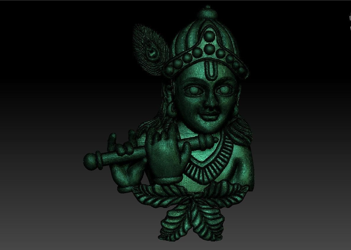 KRISHNA PENDENT 3D print model_5