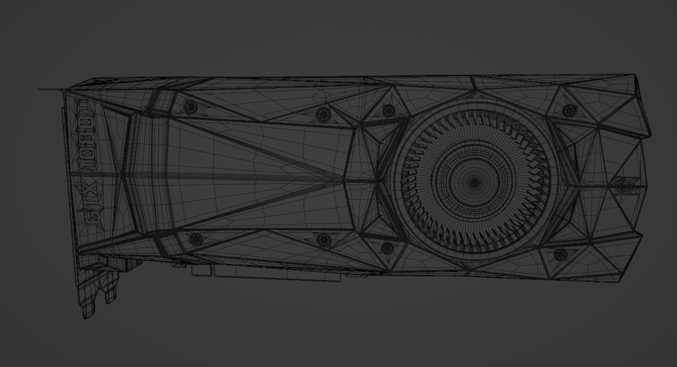 NVIDIA GTX 1080 Ti Highly detailed 3D model 3D model_7