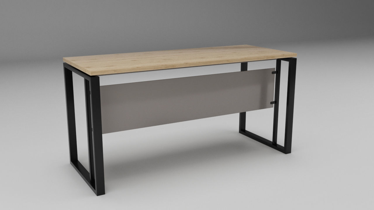 workstation table 3D model_1