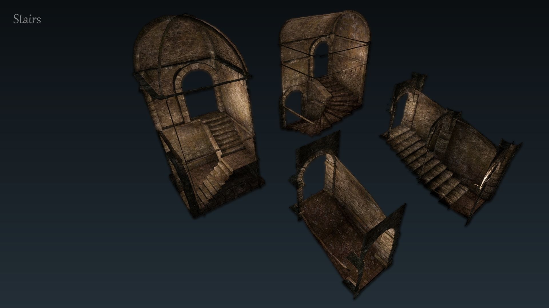 Dungeon 01 Tileset - Game ready dungeon Low-poly 3D model_9