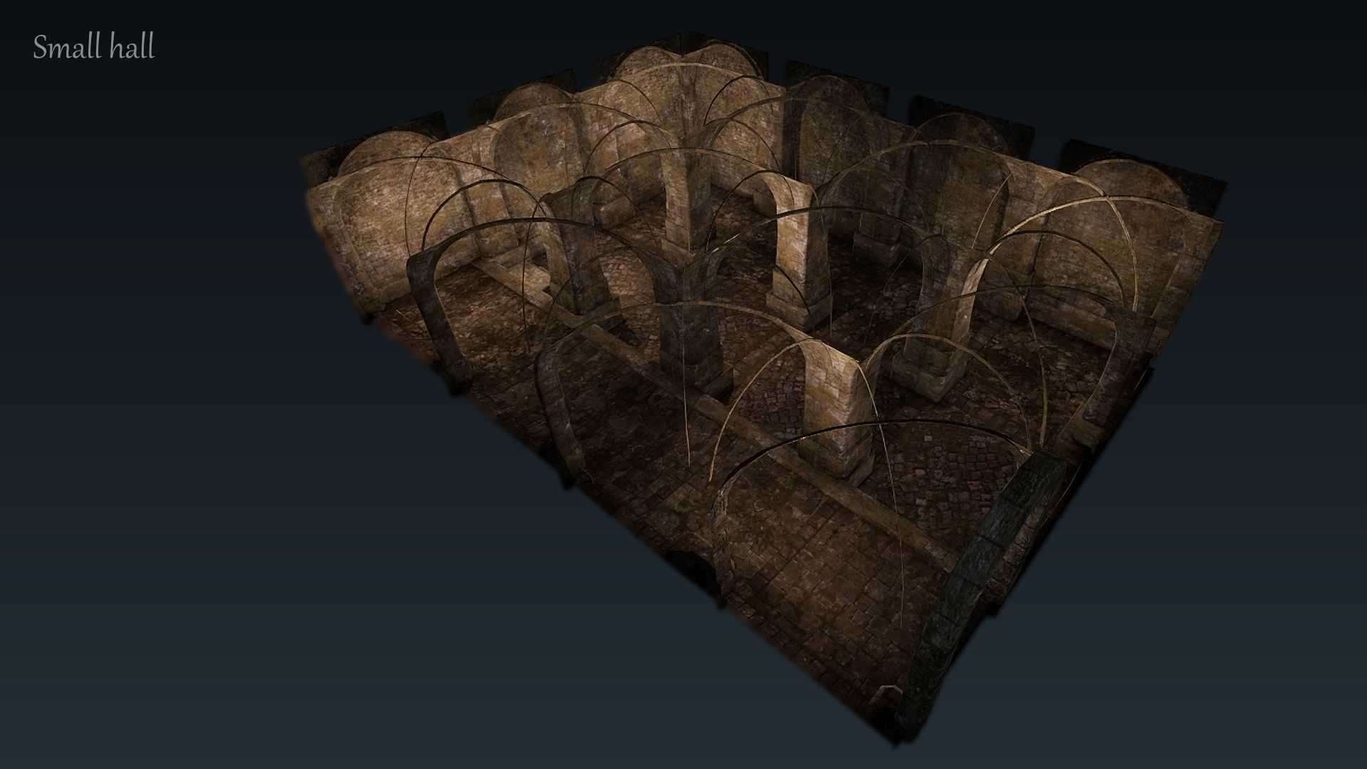 Dungeon 01 Tileset - Game ready dungeon Low-poly 3D model_5