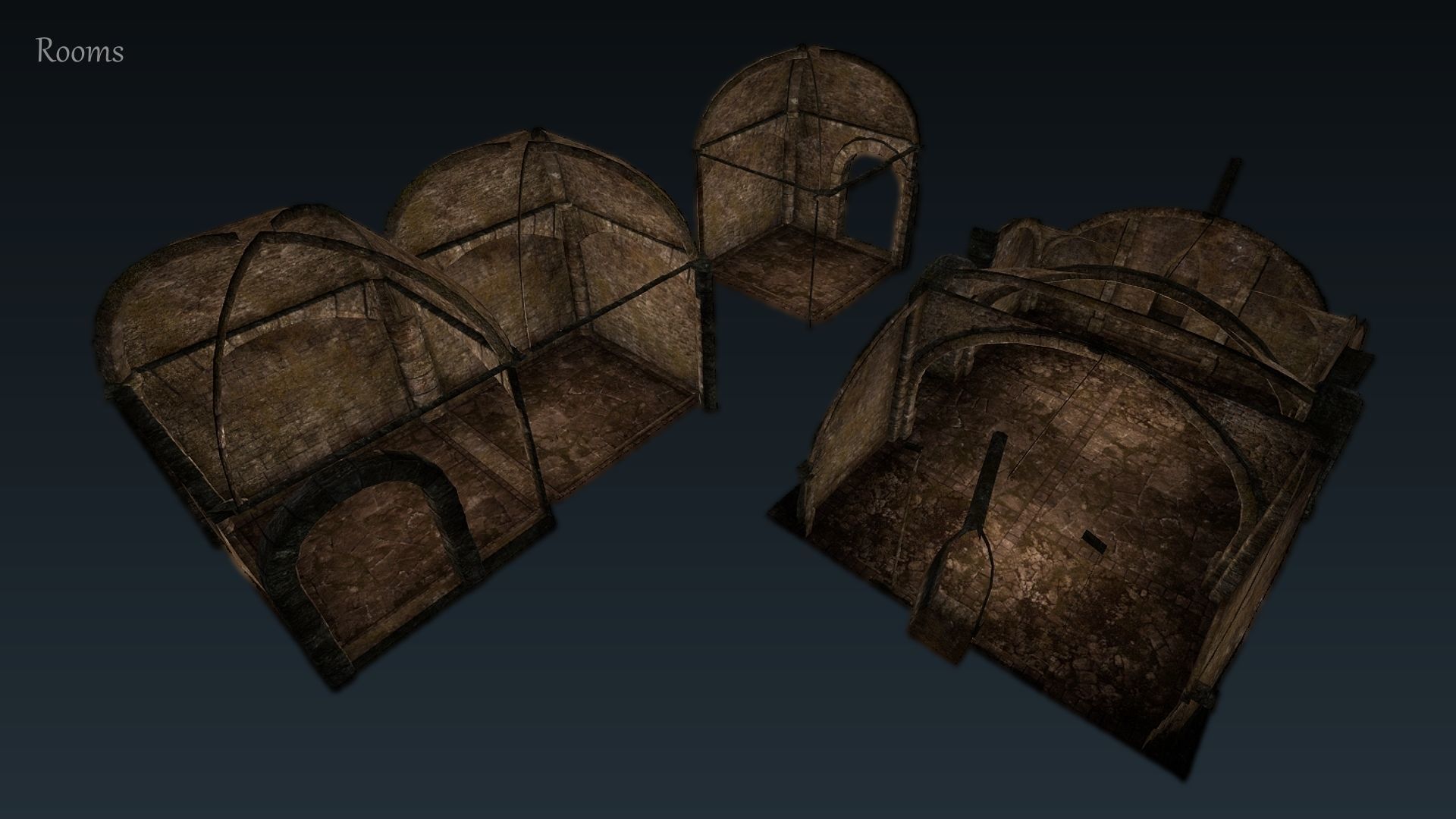 Dungeon 01 Tileset - Game ready dungeon Low-poly 3D model_8