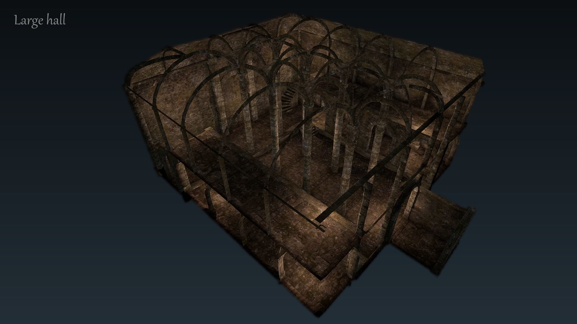 Dungeon 01 Tileset - Game ready dungeon Low-poly 3D model_3