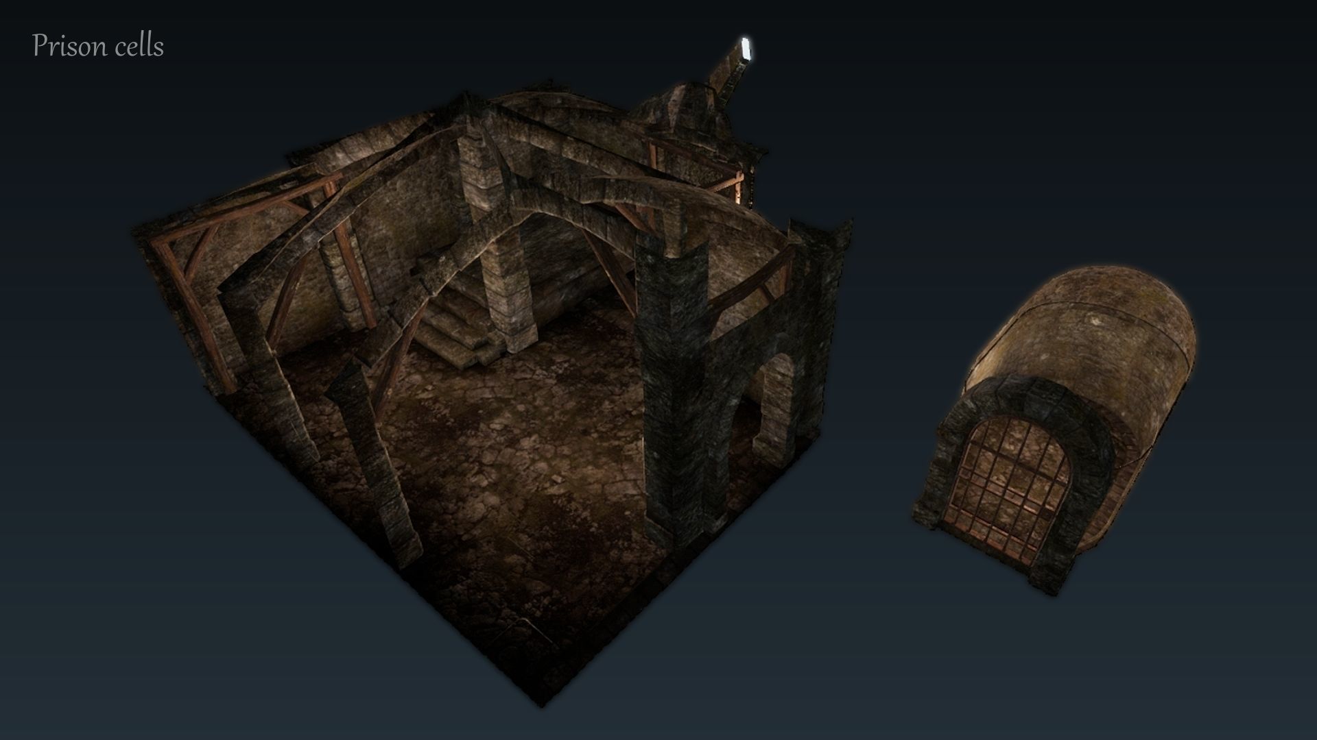 Dungeon 01 Tileset - Game ready dungeon Low-poly 3D model_7