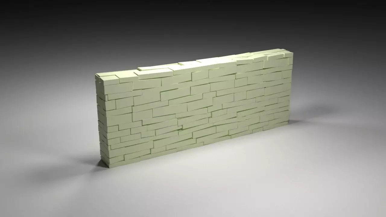 brick wall 3D model