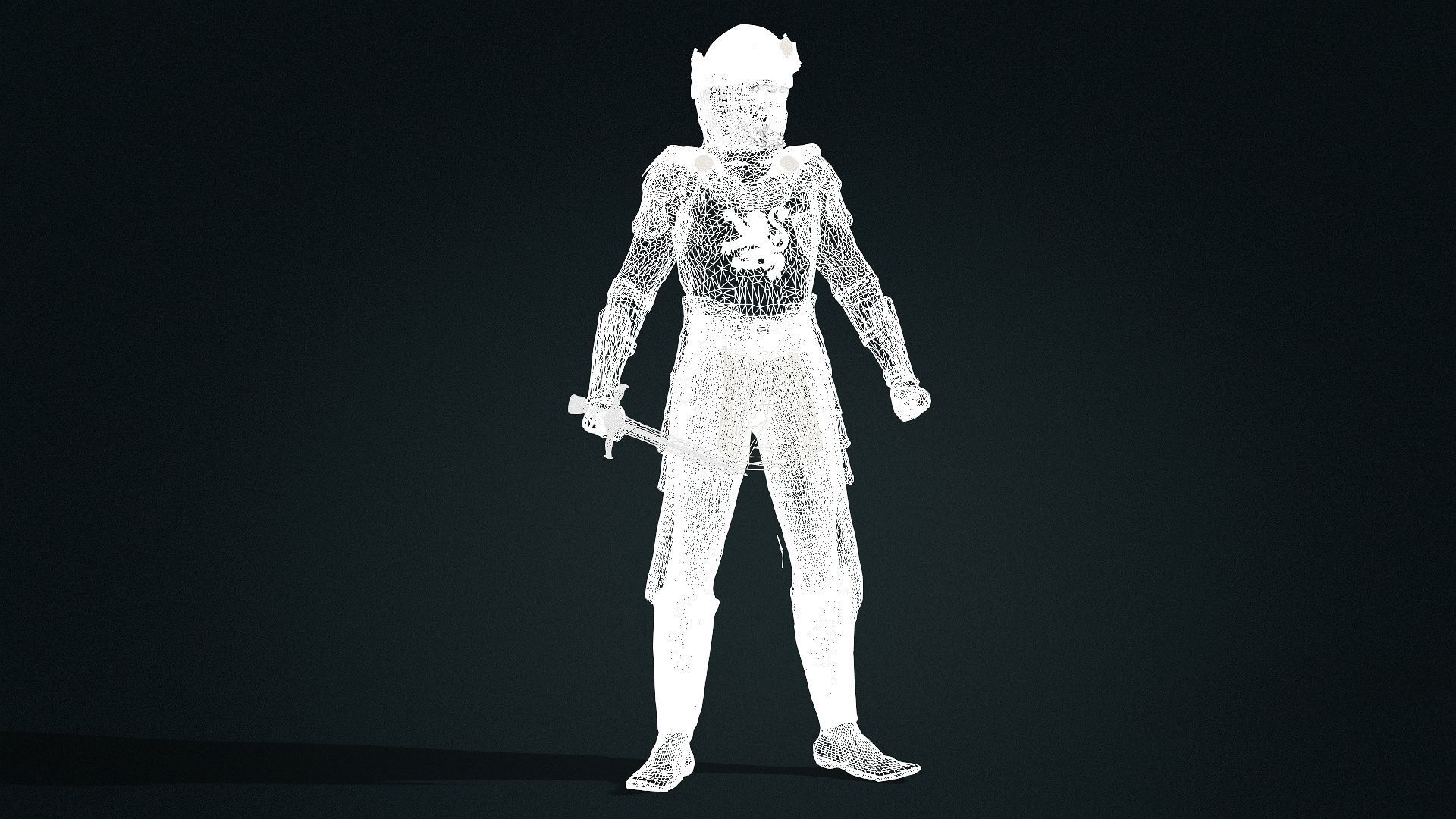 Richard The lionheart High quality full Rigged and Animated 3D model_11