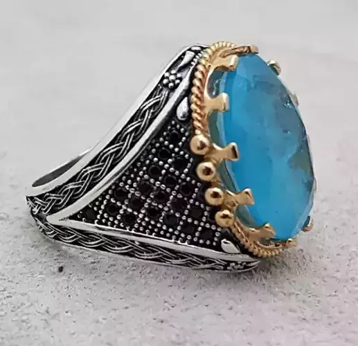 Turkish-Style Royal Gents Ring 3D print model