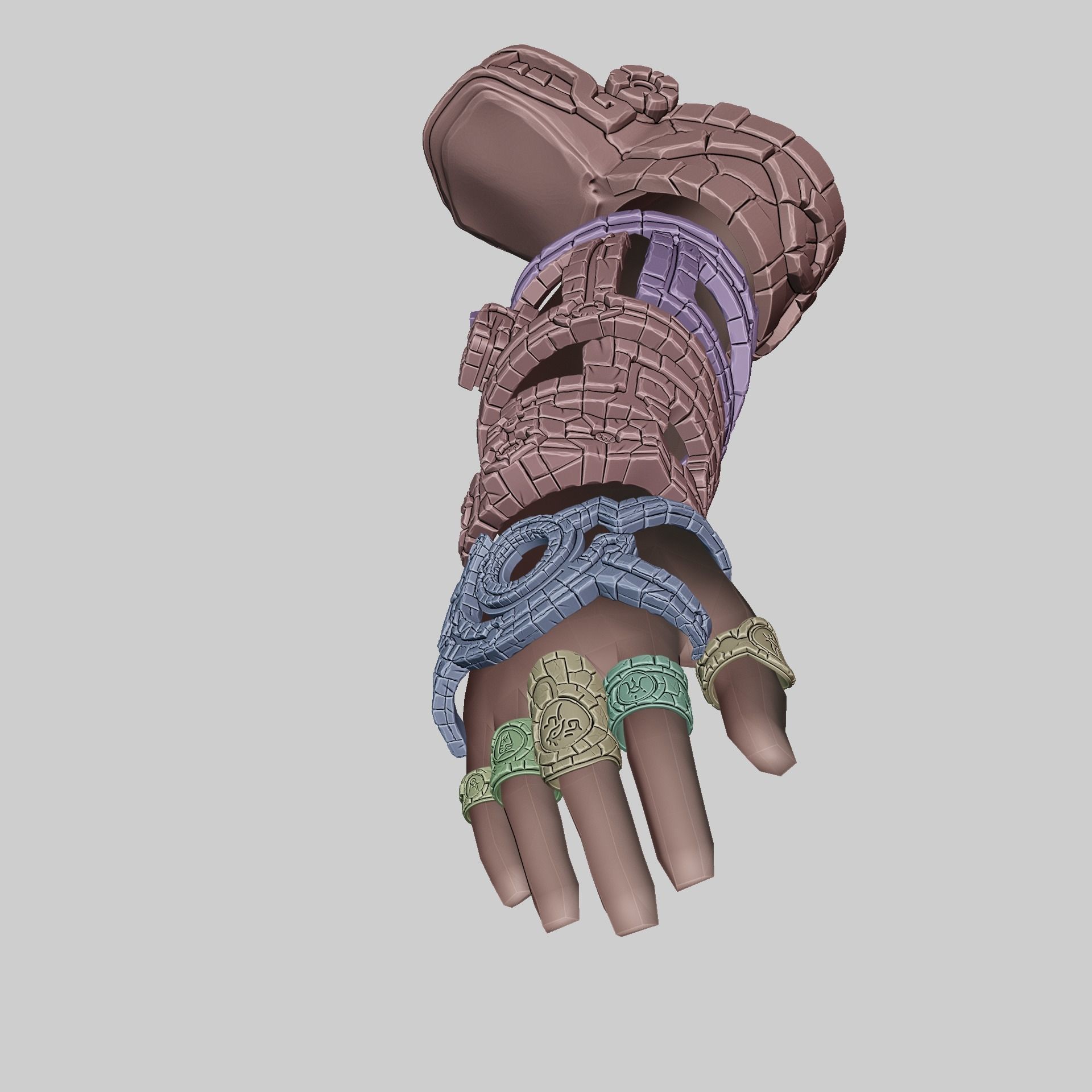Link UltraHand and Rings Set  Runes Zelda Tears of the Kingdom 3D print model_10