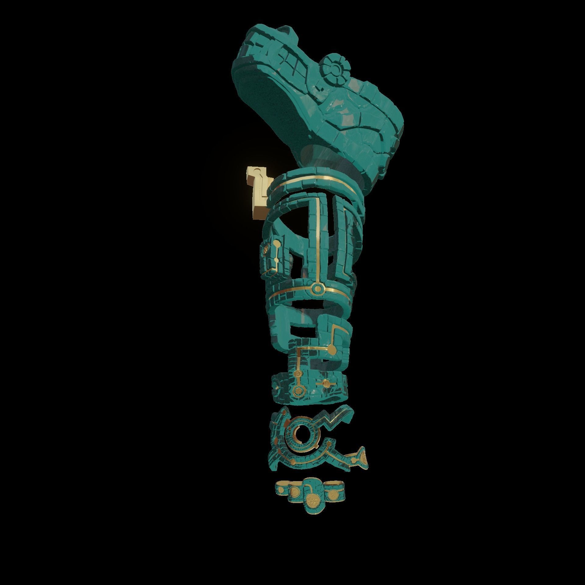 Link UltraHand and Rings Set  Runes Zelda Tears of the Kingdom 3D print model_3
