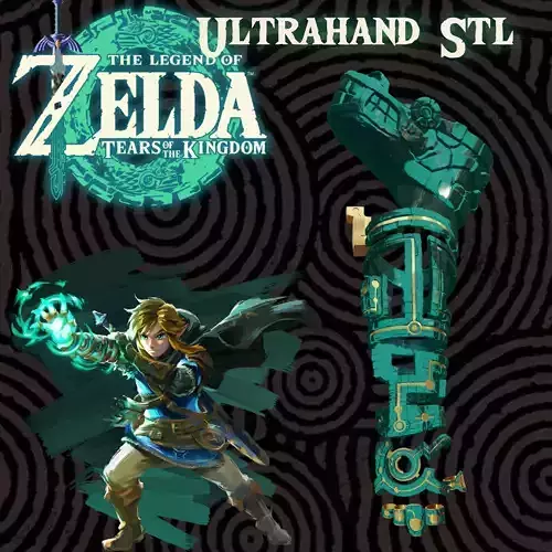 Link UltraHand and Rings Set  Runes Zelda Tears of the Kingdom 3D print model
