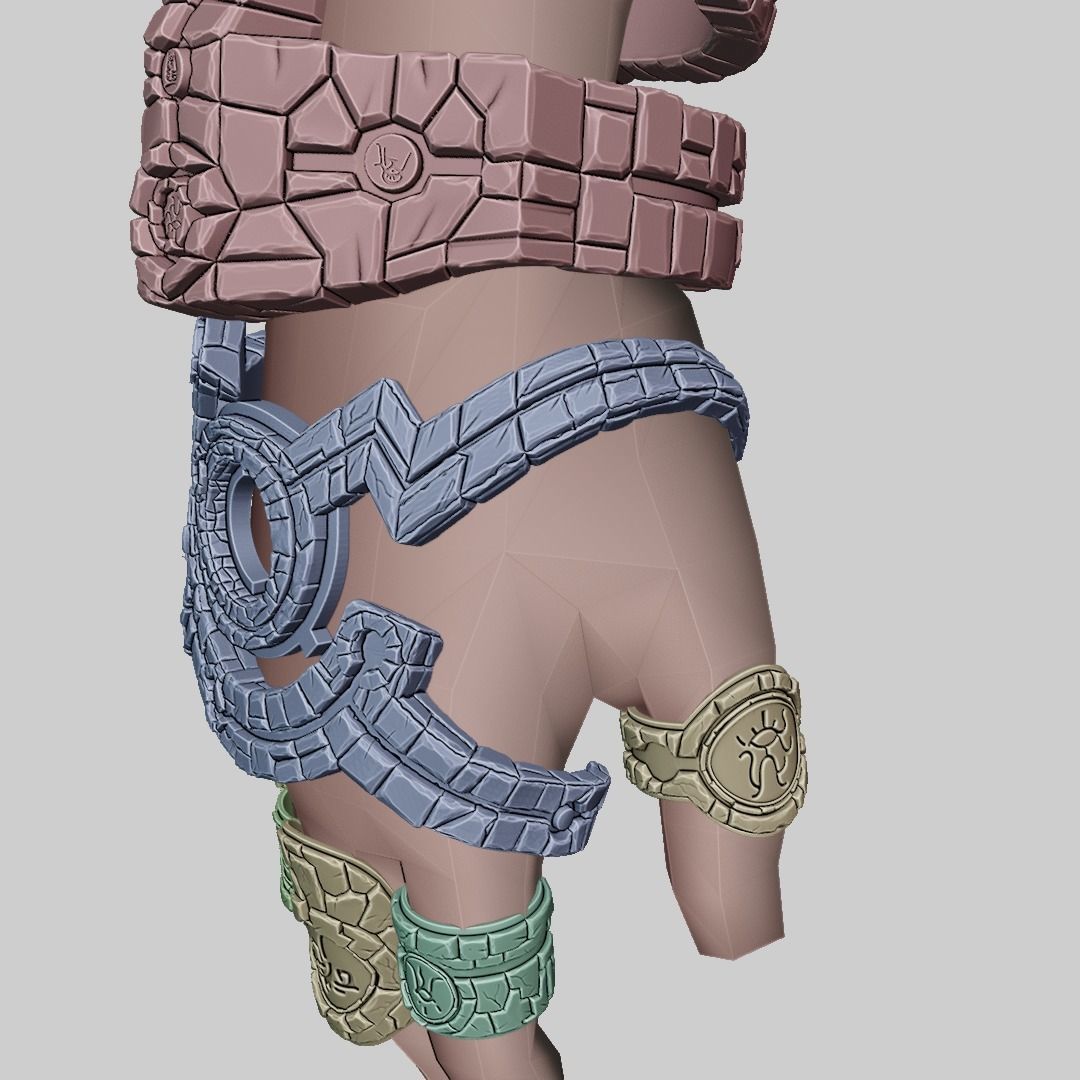 Link UltraHand and Rings Set  Runes Zelda Tears of the Kingdom 3D print model_12