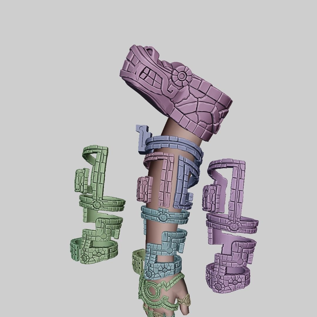 Link UltraHand and Rings Set  Runes Zelda Tears of the Kingdom 3D print model_14