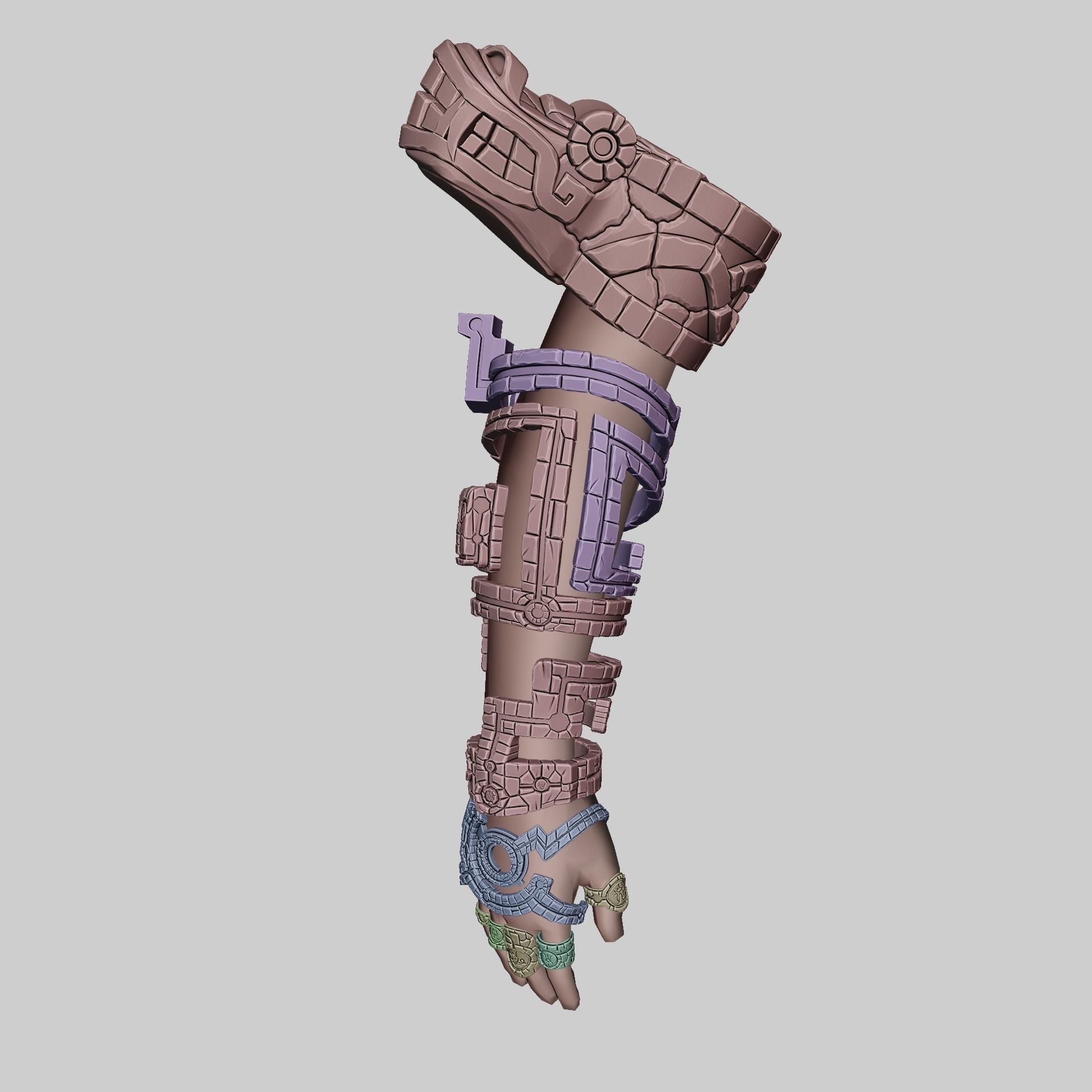 Link UltraHand and Rings Set  Runes Zelda Tears of the Kingdom 3D print model_18