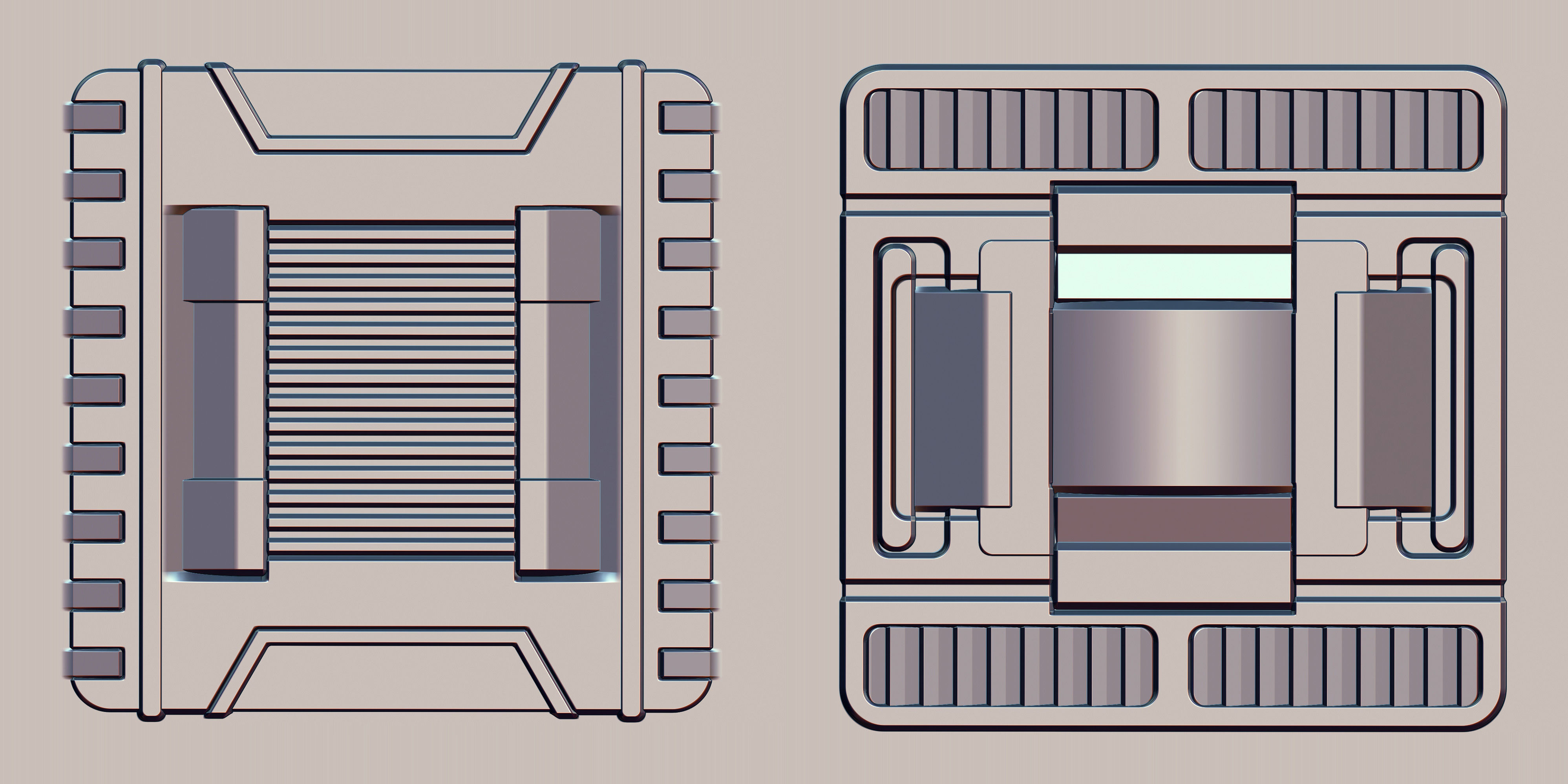 Hard Surface VDM Brushes and Alpha Vol 2 3D model_12