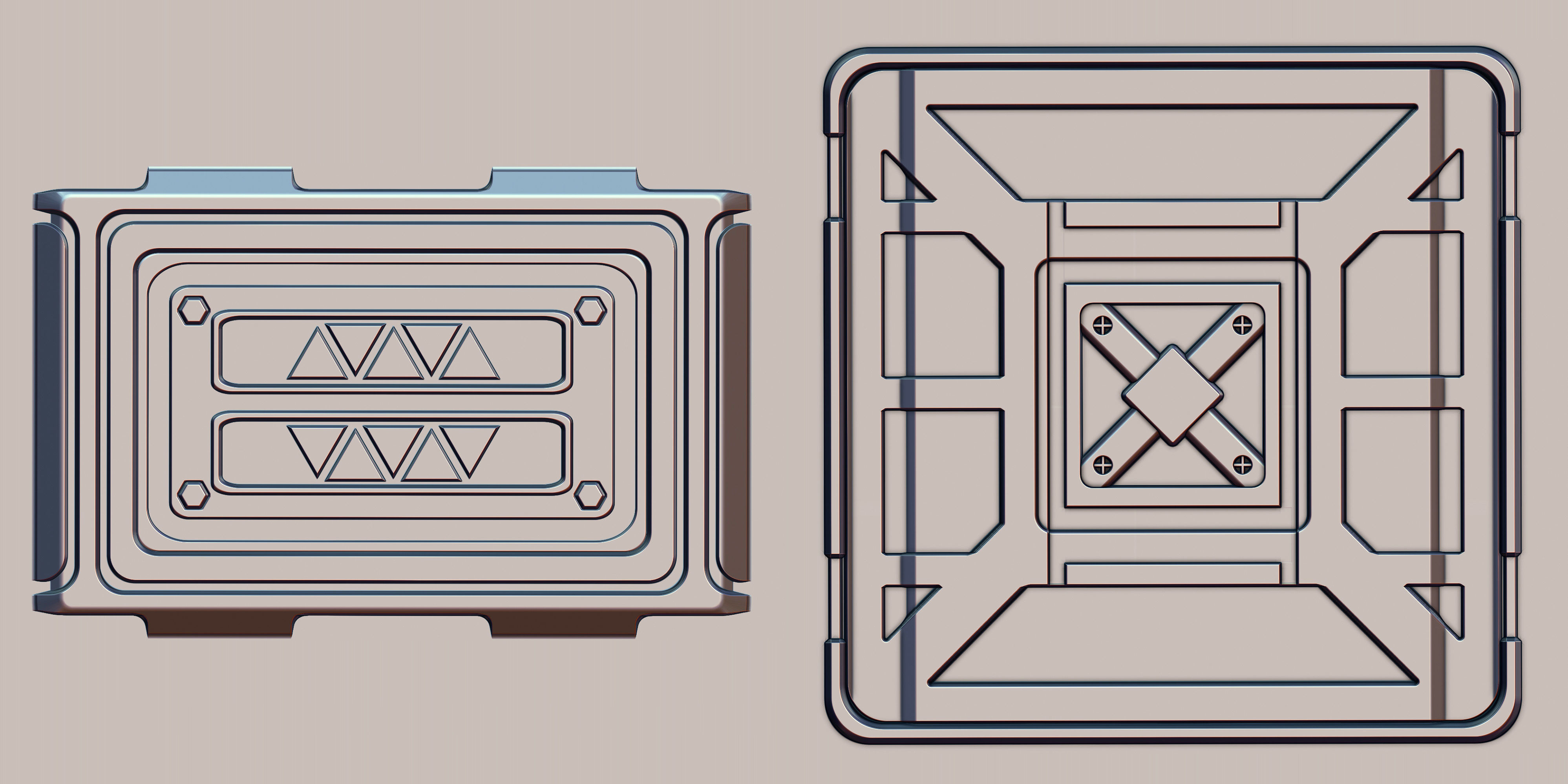 Hard Surface VDM Brushes and Alpha Vol 2 3D model_13