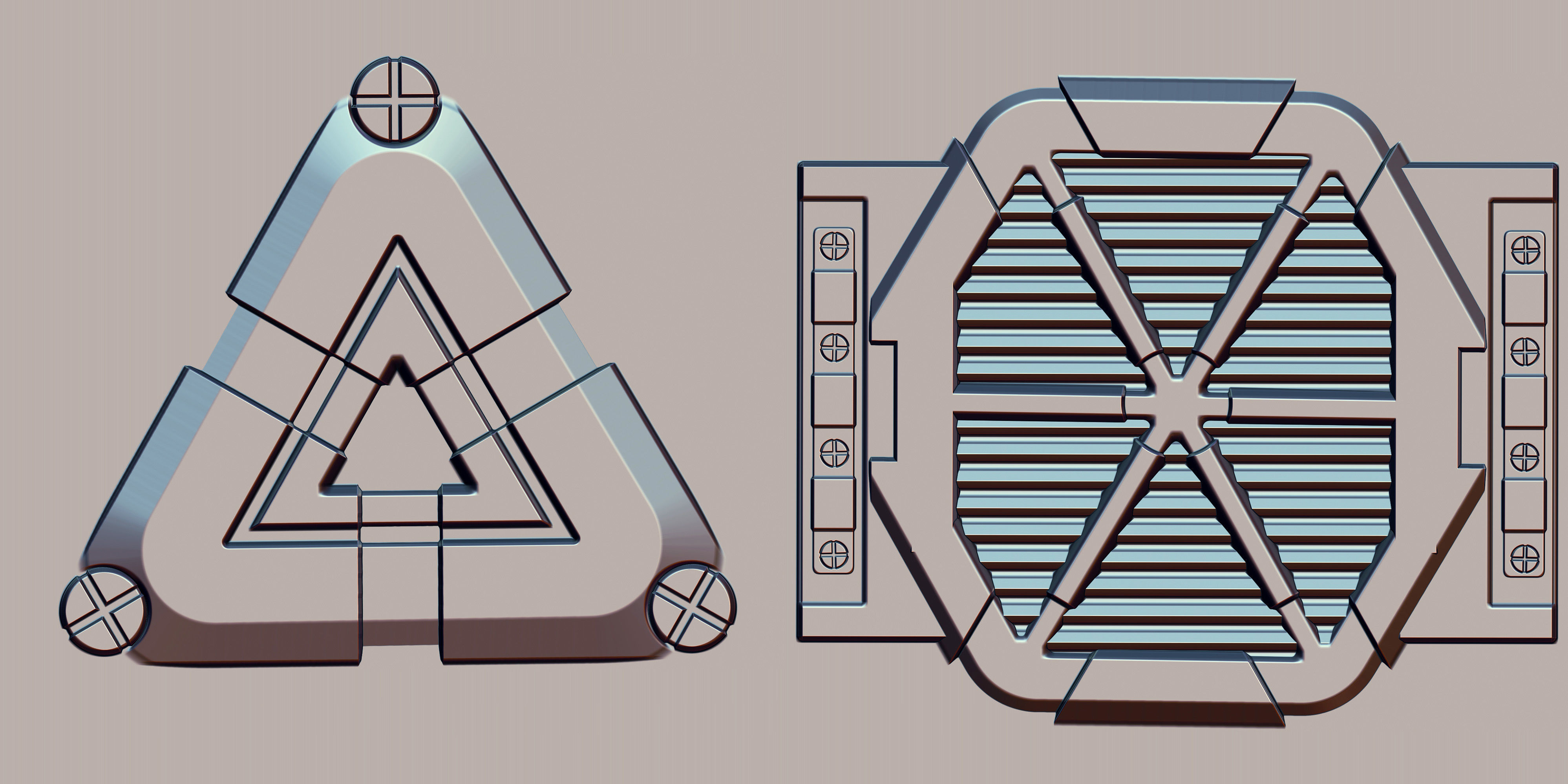 Hard Surface VDM Brushes and Alpha Vol 2 3D model_11