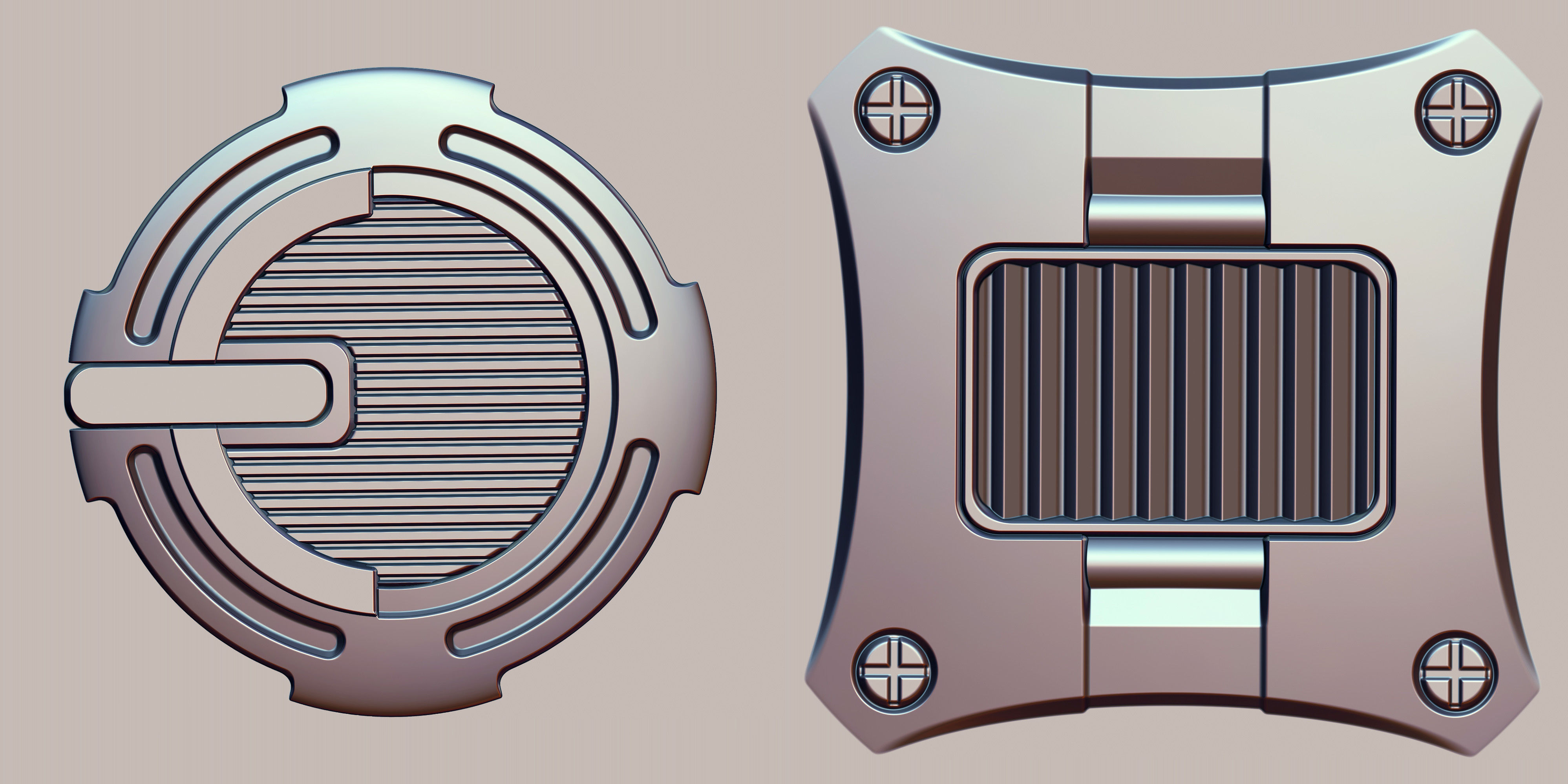 Hard Surface VDM Brushes and Alpha Vol 2 3D model_8