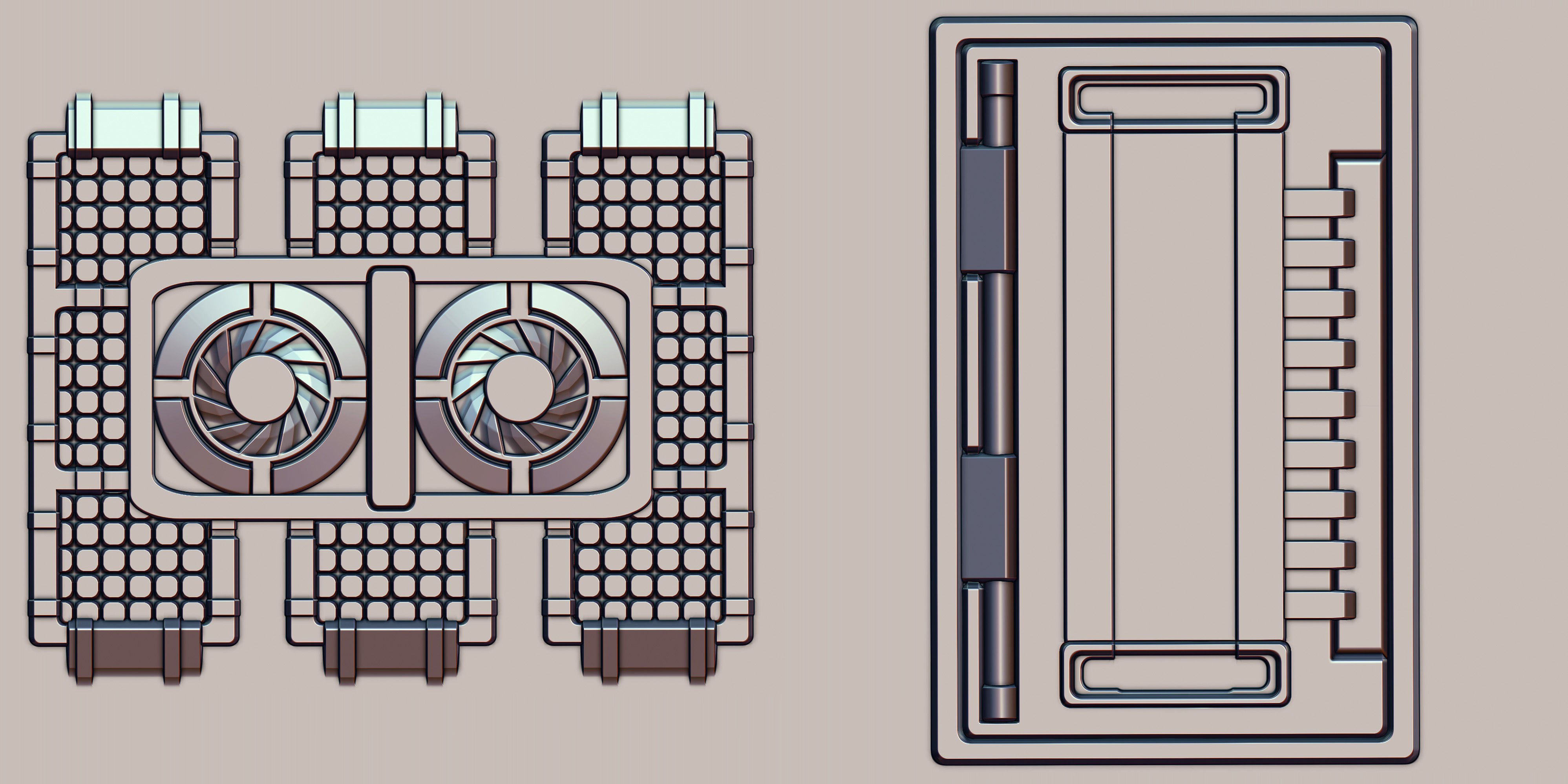 Hard Surface VDM Brushes and Alpha Vol 2 3D model_17