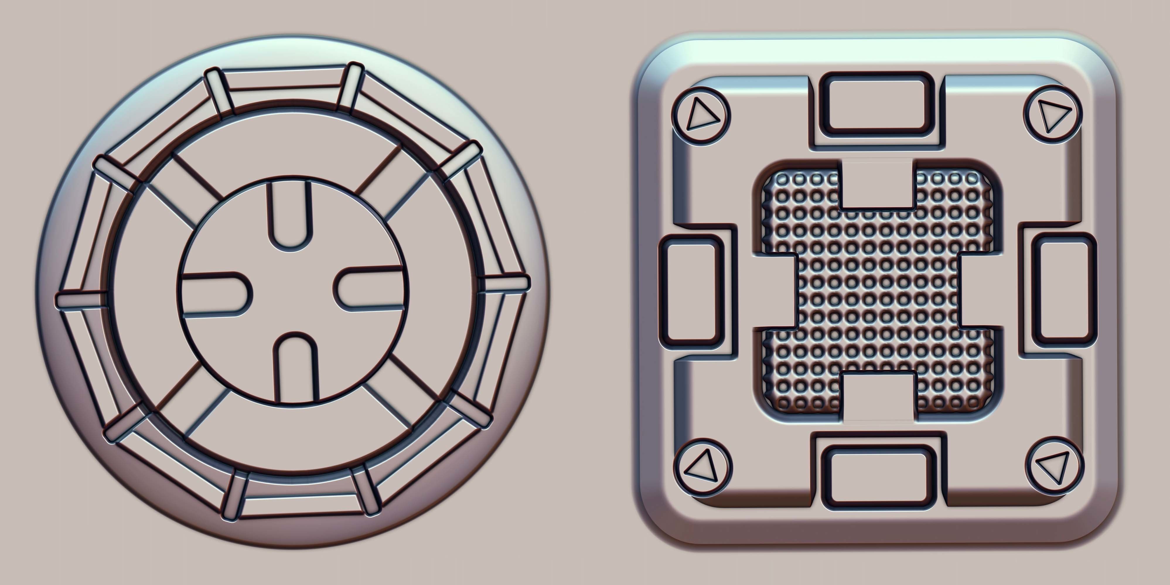 Hard Surface VDM Brushes and Alpha Vol 2 3D model_3