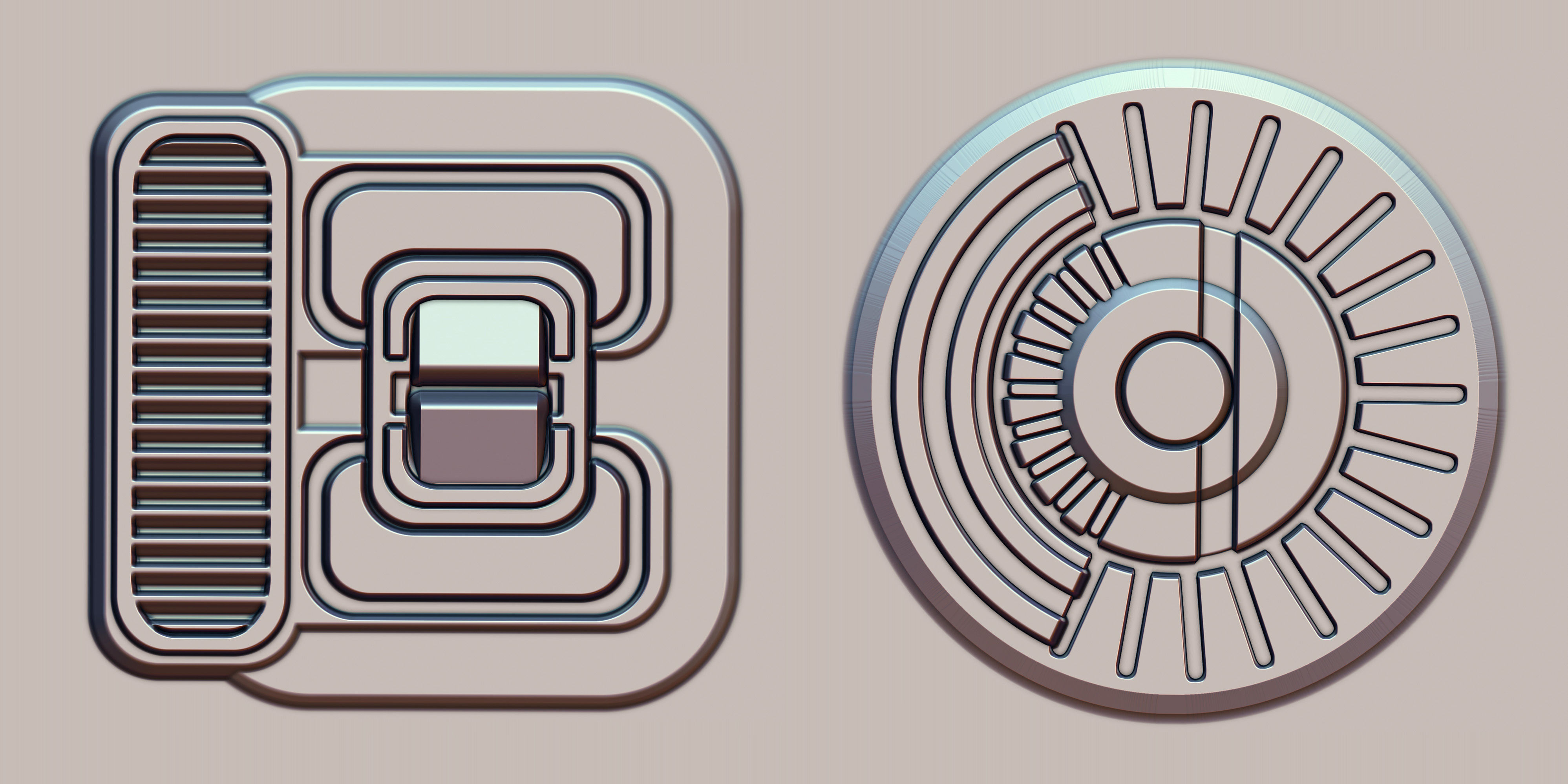 Hard Surface VDM Brushes and Alpha Vol 2 3D model_2